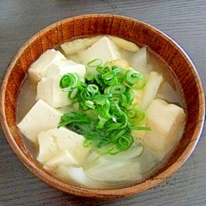 具たっぷり もめん豆腐のお味噌汁 レシピ 作り方 By カムトフニャンフニャン 楽天レシピ